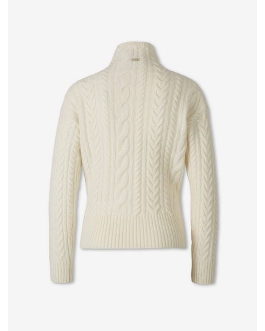 Herno White Strickpullover