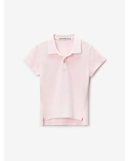 Polo Algodón Alexander Wang de color Pink