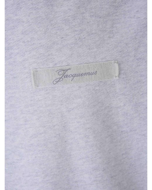 Jacquemus White Ruban Short Sleeve T-Shirt for men