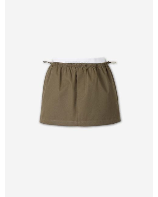 Alexander Wang Green Mini Skirt