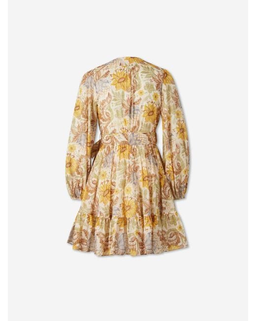 Zimmermann Metallic Daylight Mini Dress