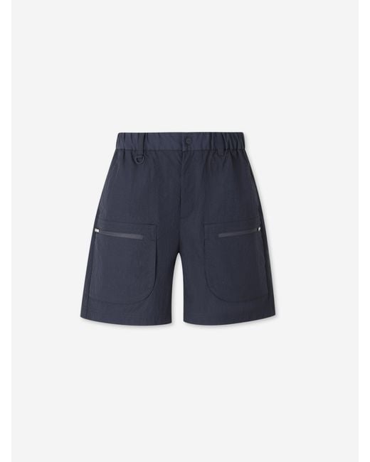Laminar Blue Straight Cut Bermuda Shorts for men