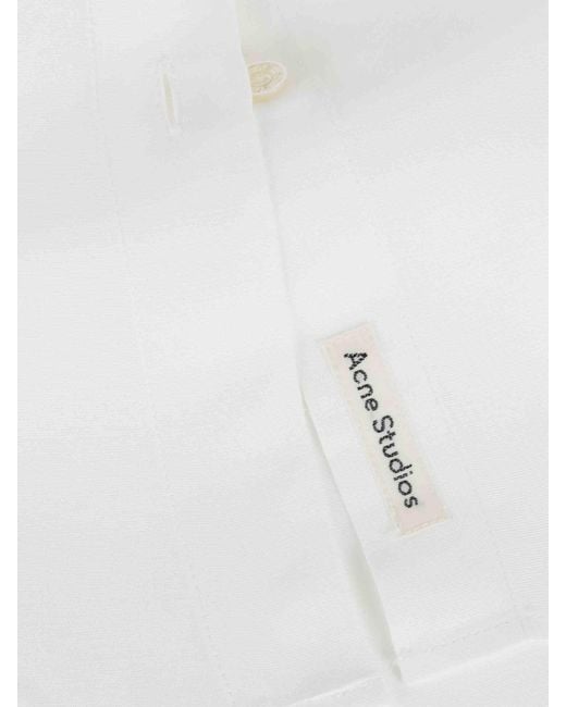 Acne White Layered Casual Shirt