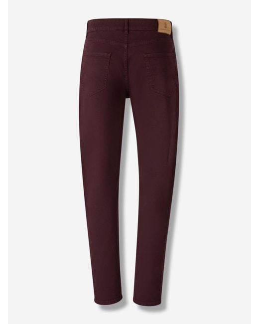 Brunello Cucinelli Gerade Baumwolljeans in Red für Herren
