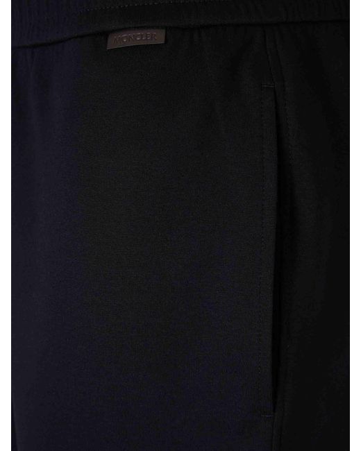 Joggers Recto Logo Moncler de hombre de color Black