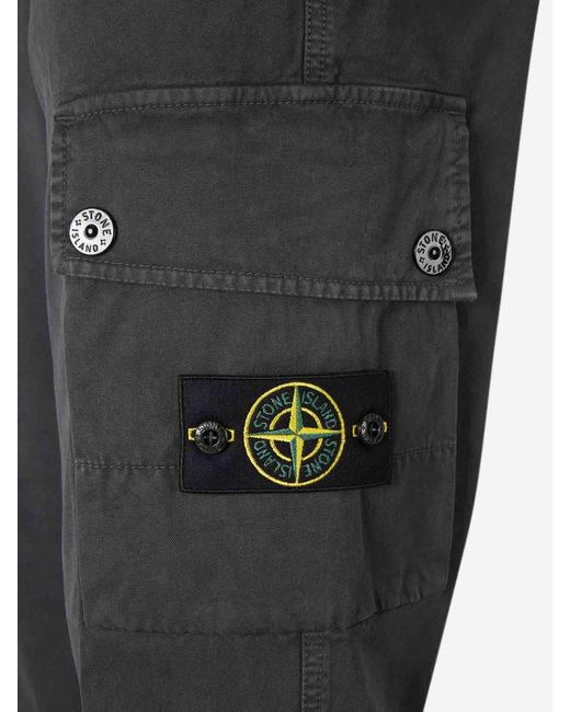Pantalones Etiqueta Compass Stone Island de hombre de color Gray