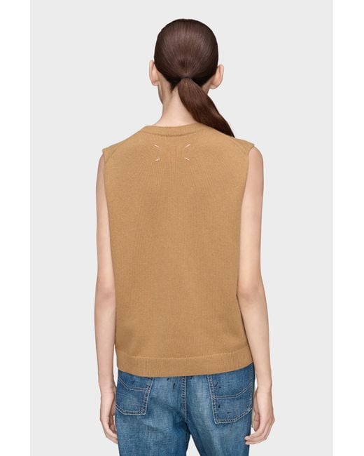 Maison Margiela Natural Double Layer Vest
