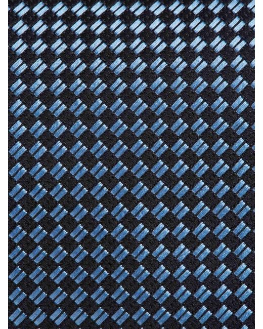 Tom Ford Blue Textured Silk Tie for men