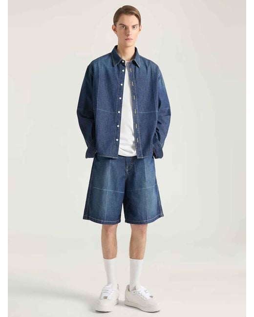 Bermudas Rectas Givenchy de hombre de color Blue