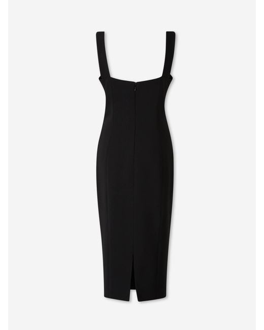 Costarellos Black Midi Strap Dress