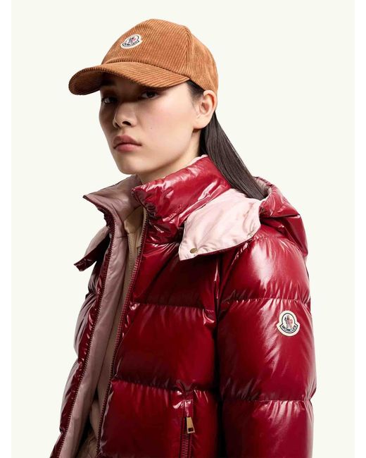 Moncler Brown Cord-Baseballkappe