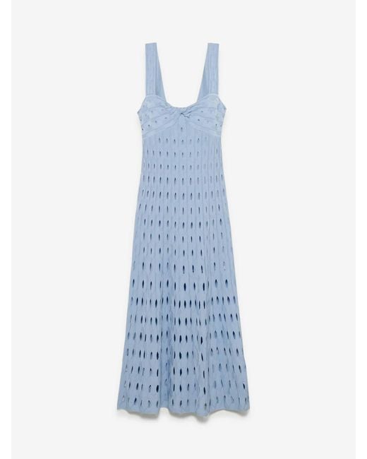 Jonathan Simkhai Blue Christina Knit Dress