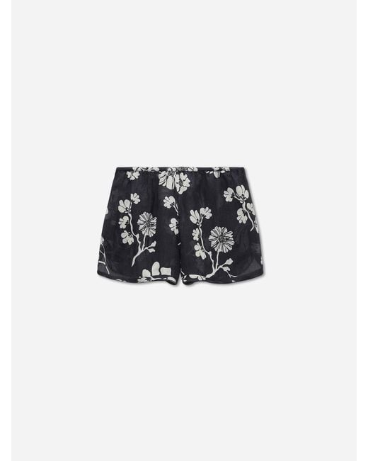 Dorothee Schumacher Blue Floral Daydream Shorts