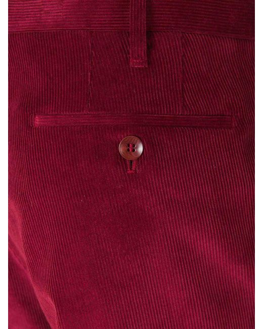 Santa Eulalia Red Chinos With Pleats for men