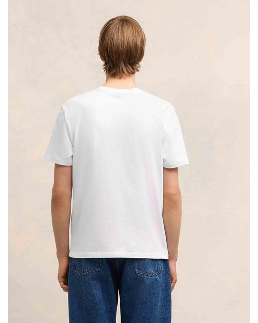 Camiseta blanca con logotipo AMI de hombre de color White