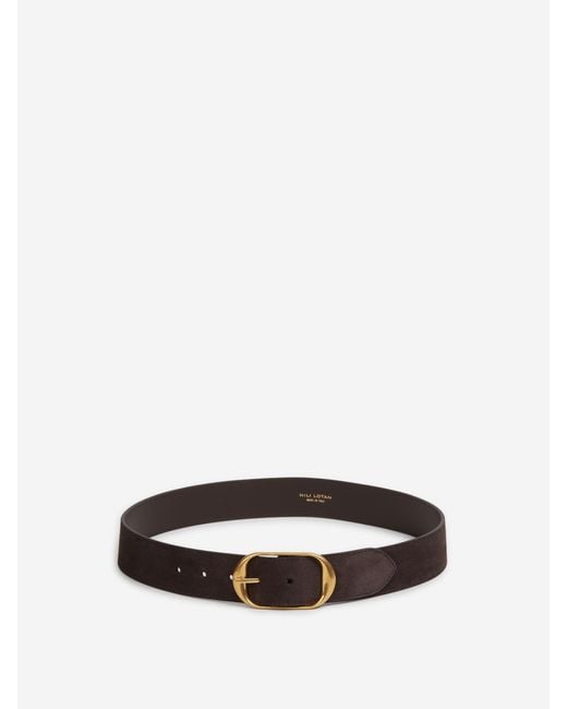 Nili Lotan White Nili Suede Belt