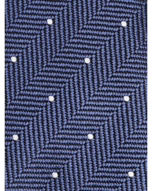Tom Ford Blue Polka Dot Tie for men