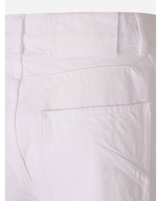 Alaïa White Rodeo Jeans