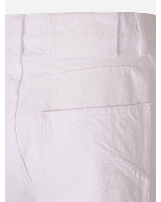 Alaïa White Rodeo Jeans