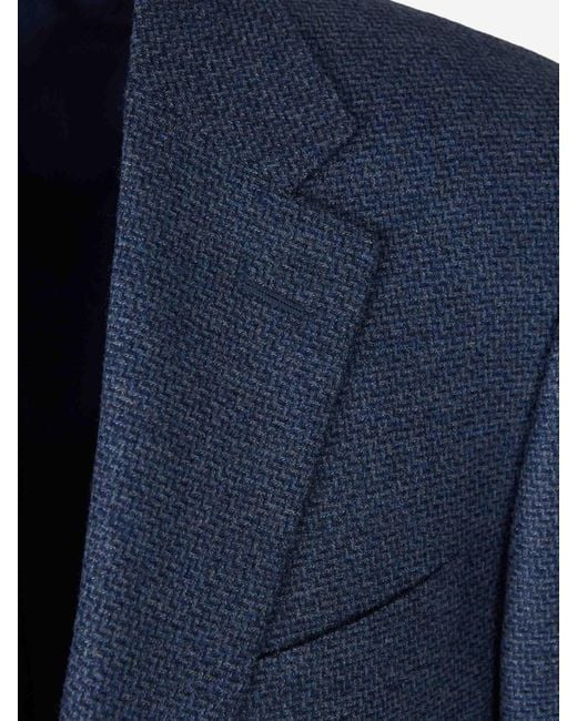 Canali Blue Blazer Straight for men