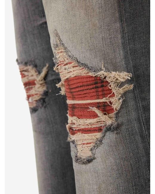 Amiri Gray Flannel Jeans Mx1 for men
