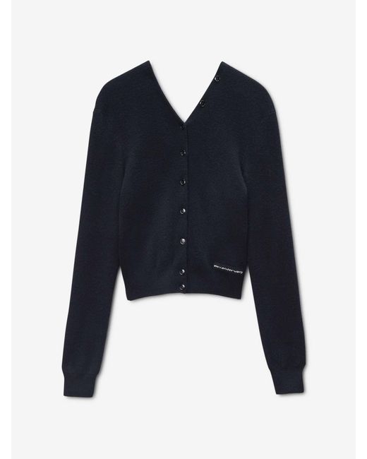 Alexander Wang Blue Wool Cardigan
