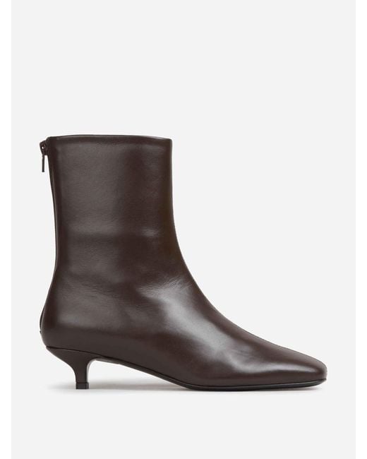 Totême Brown Napa Booties