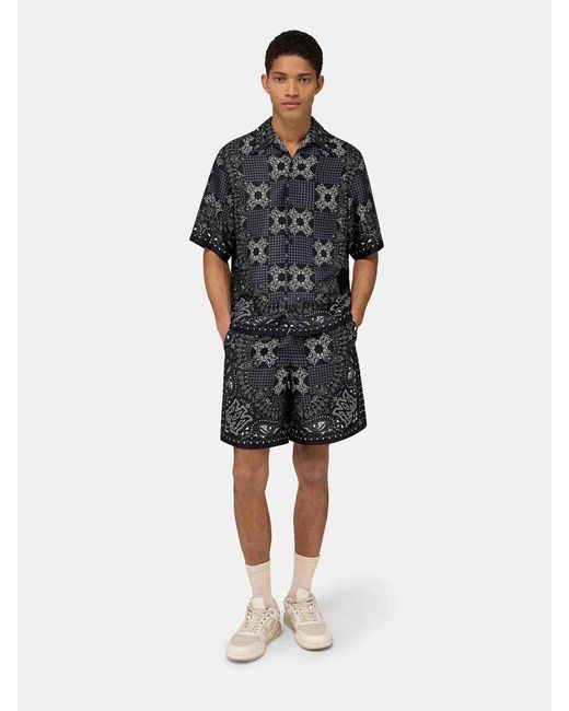 Bermudas Ma Check Amiri de hombre de color Gray