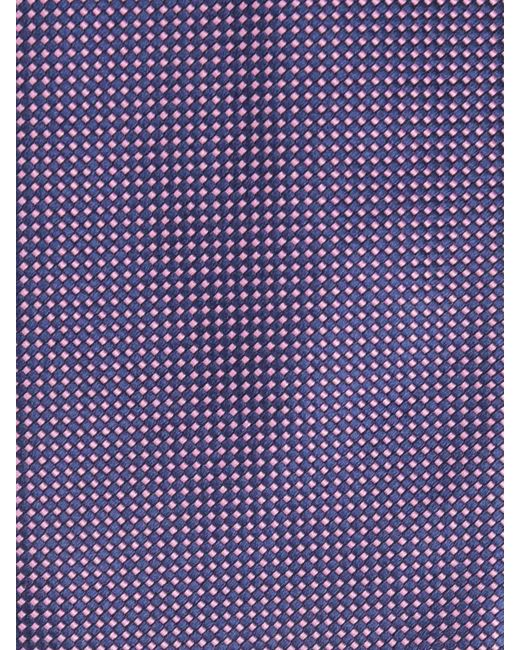 Petronius Purple Textured Silk Tie for men