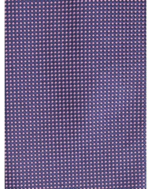 Petronius Purple Textured Silk Tie for men