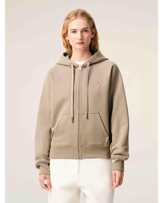 AMI Natural Zip-Up Hoodie