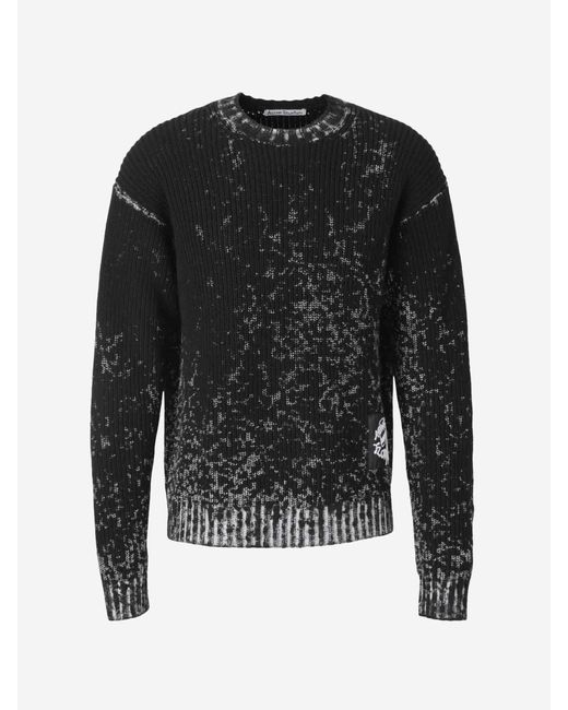 Maglia Girocollo di Acne in Black da Uomo