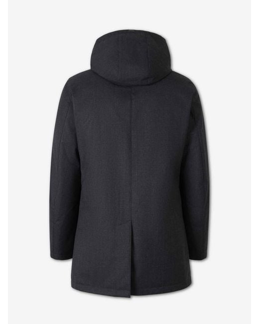 Herno Blue Padded Parka for men