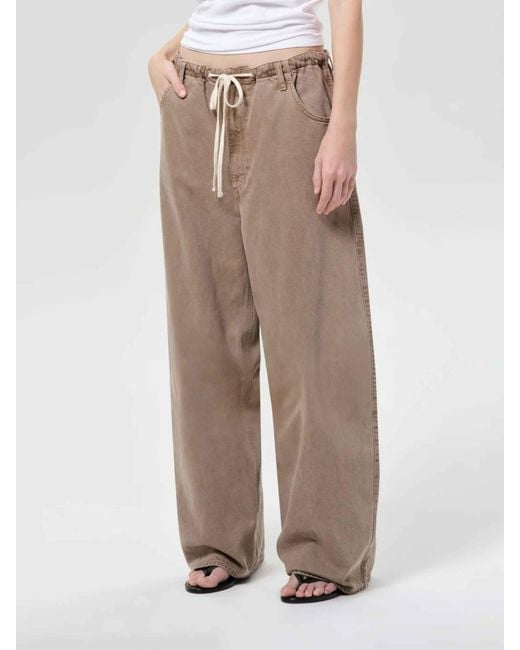 Agolde White Shaw Wide Leg Jeans