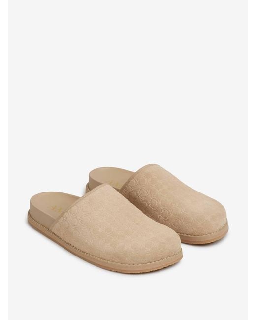 Amiri White Monogram Clogs for men