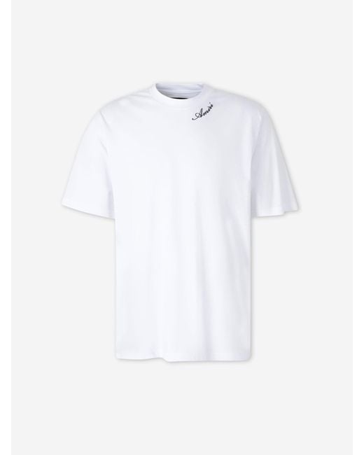 Amiri White Crew Neck T-Shirt for men