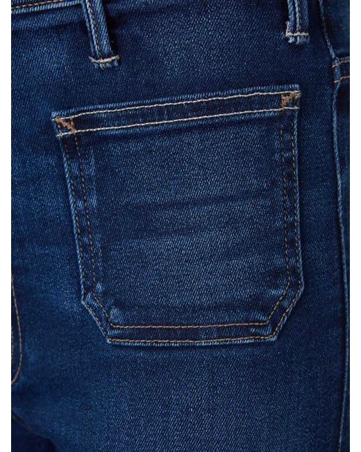 Mother Blue The Hustler Roller Patch Pocket Jeans