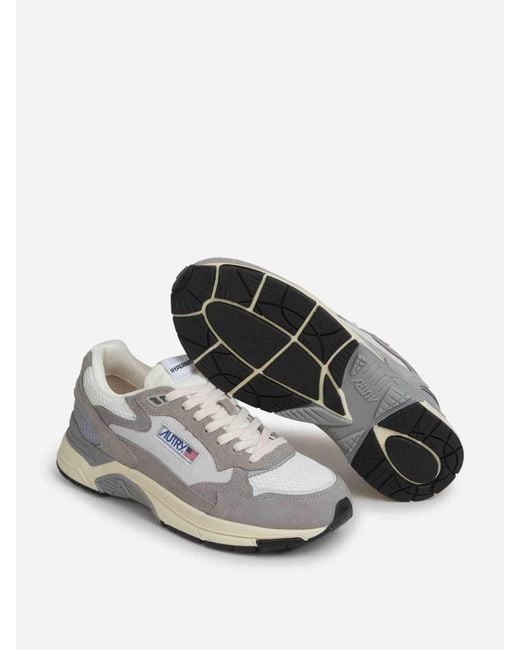 Autry White Hyperway Low Sneakers for men