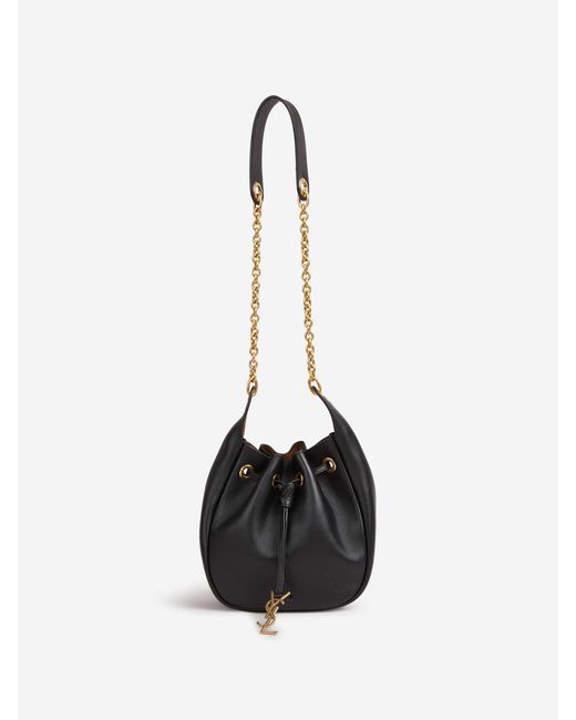 Saint Laurent White Supple Bucket Bag