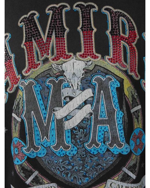 Amiri Black Short Sleeve T-Shirt for men