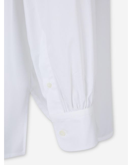 Jacquemus White Poisson Cotton Shirt for men