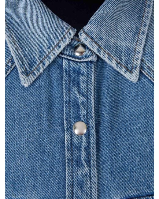 Agolde Blue Lotta Denim Shirt