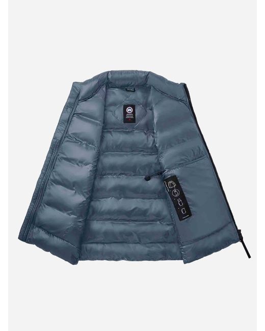 Canada Goose Blue Crofton Quilted Vest for men