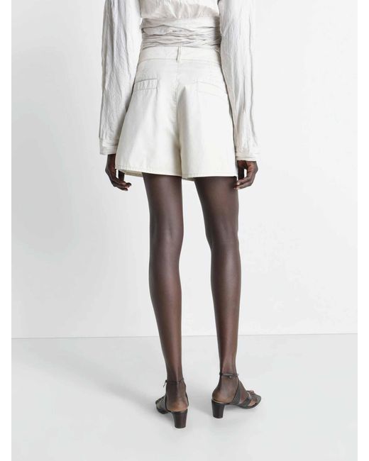 Lemaire White Straight Shorts