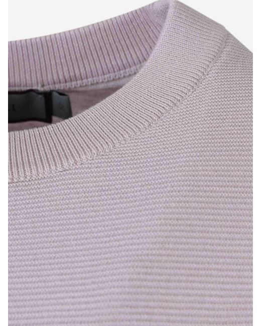 Canali Purple Knit T-Shirt for men