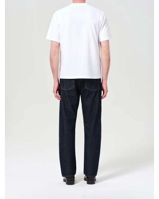 Agolde Blue Magnus Wide Leg Jeans for men