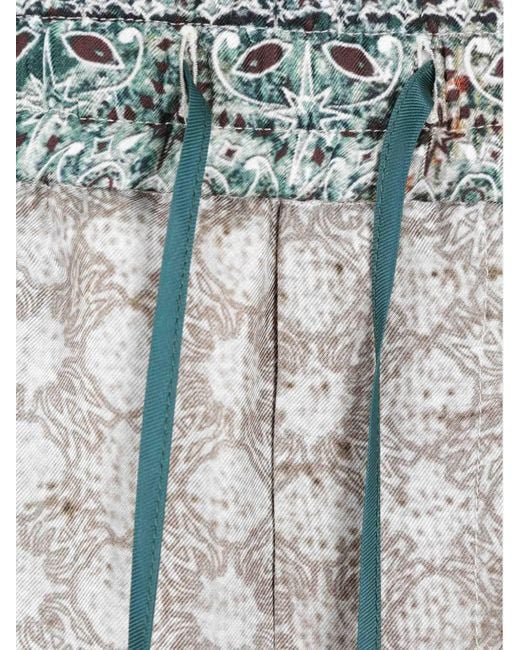 Amiri Blue Printed Casual Bermuda Shorts for men