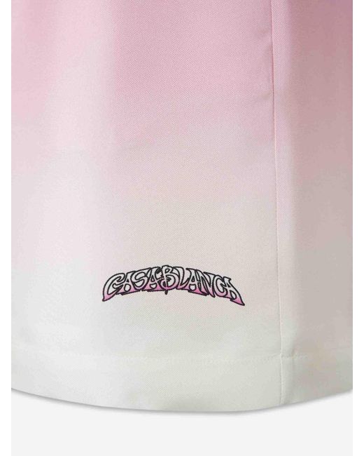 Casablanca Pink Volcano Gradient Bermuda Shorts for men