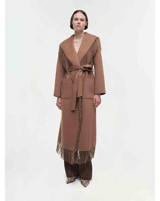Jonathan Simkhai Brown Carrie Long Coat