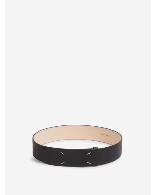Maison Margiela White Four Stitches Belt